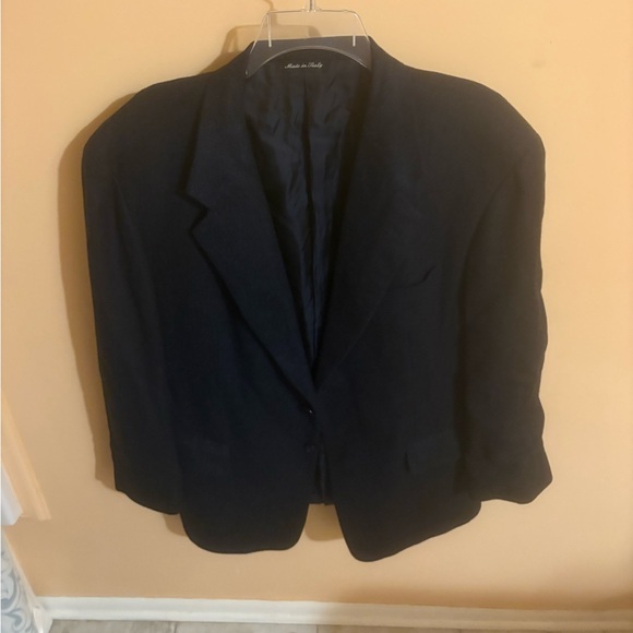Loro Piana Pal Zileri Gruppo Forall Navy Wool Cashmere Blend Blazer